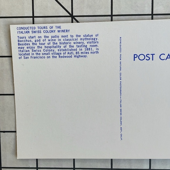 Italian Swiss Colony Winery vintage postcards (4) winery established 1881 in CA - Picture 13 of 13